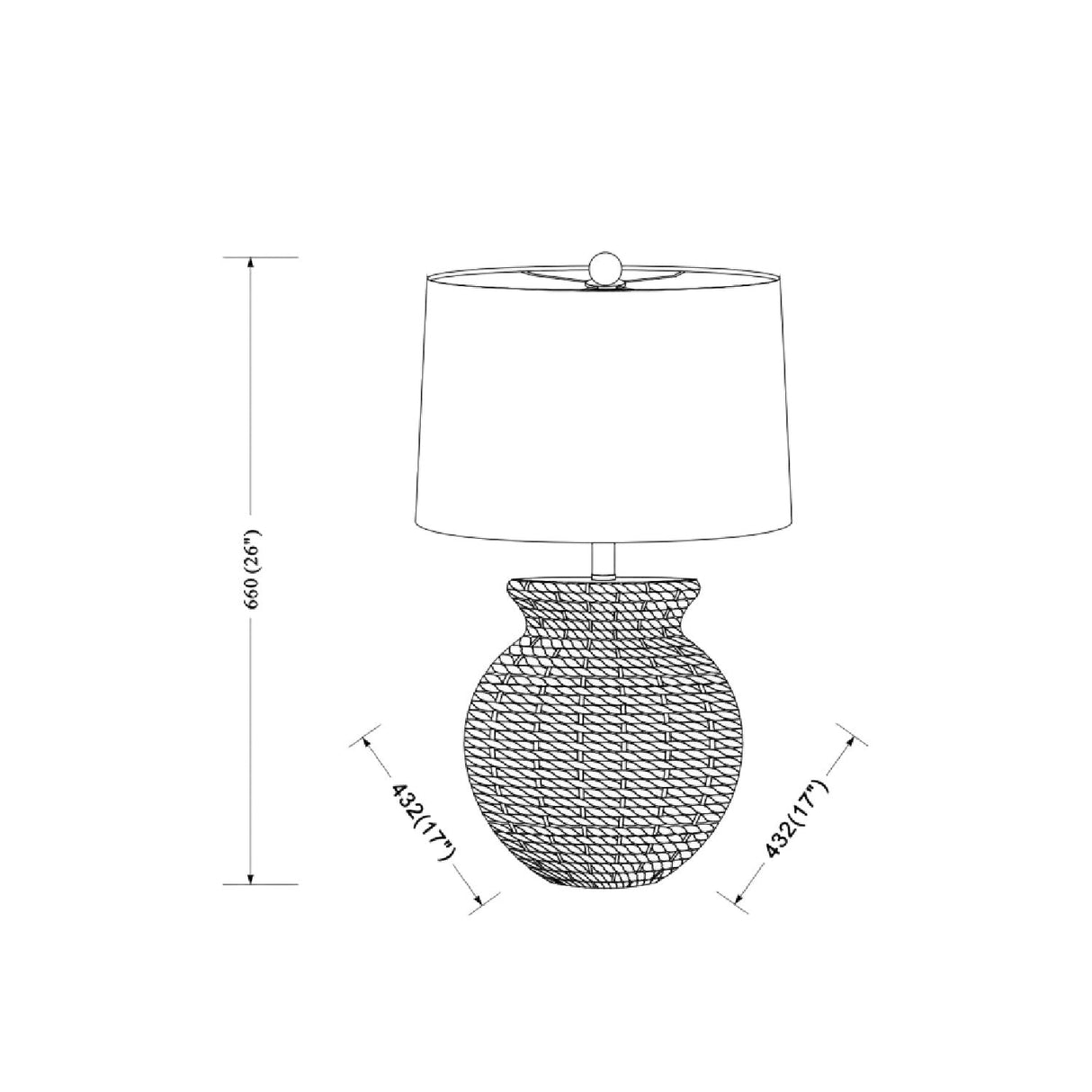 Modern European furniture - White Drum Shade Table Lamp - www.oroa.com