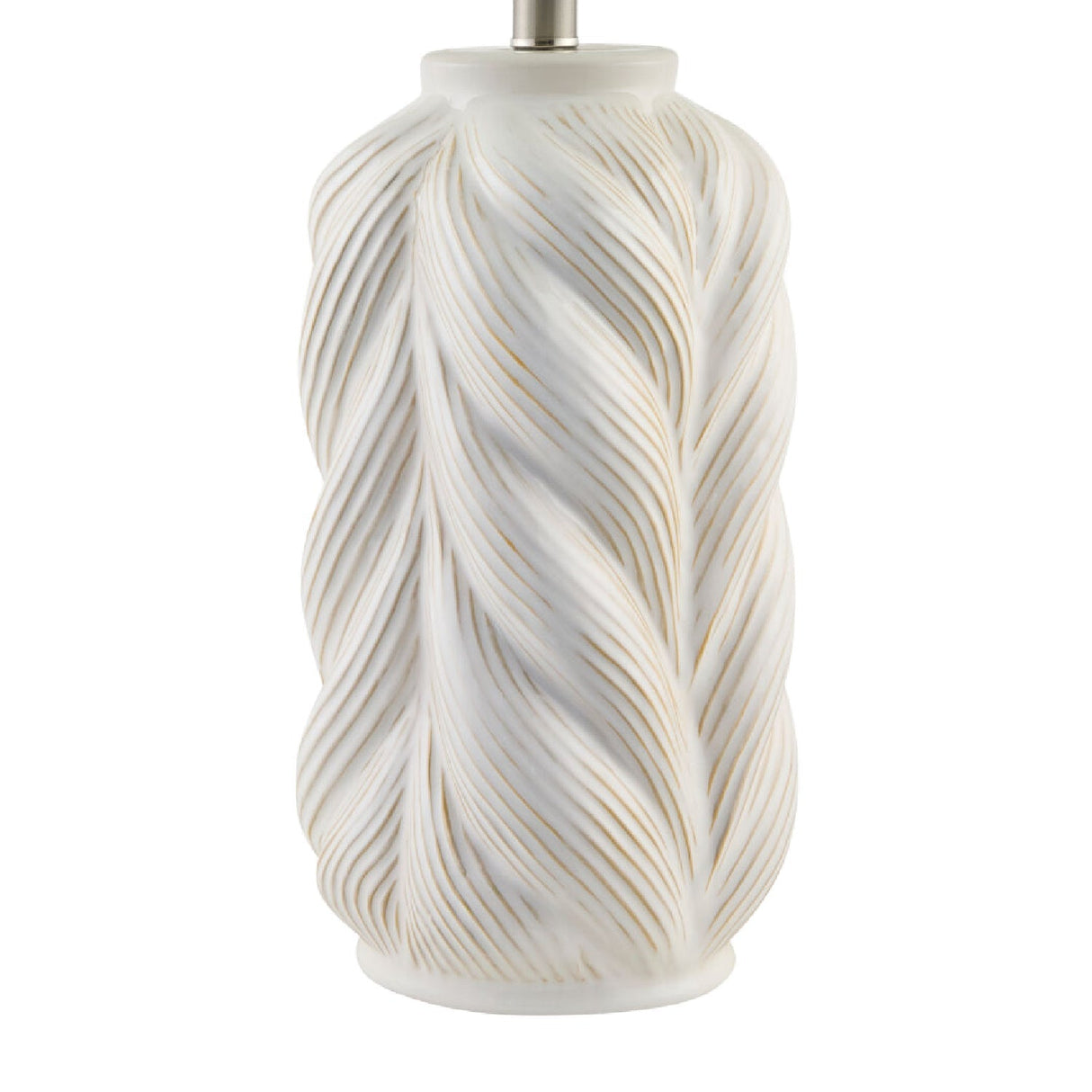 Modern European furniture - White Carved Ceramic Table Lamp - www.oroa.com