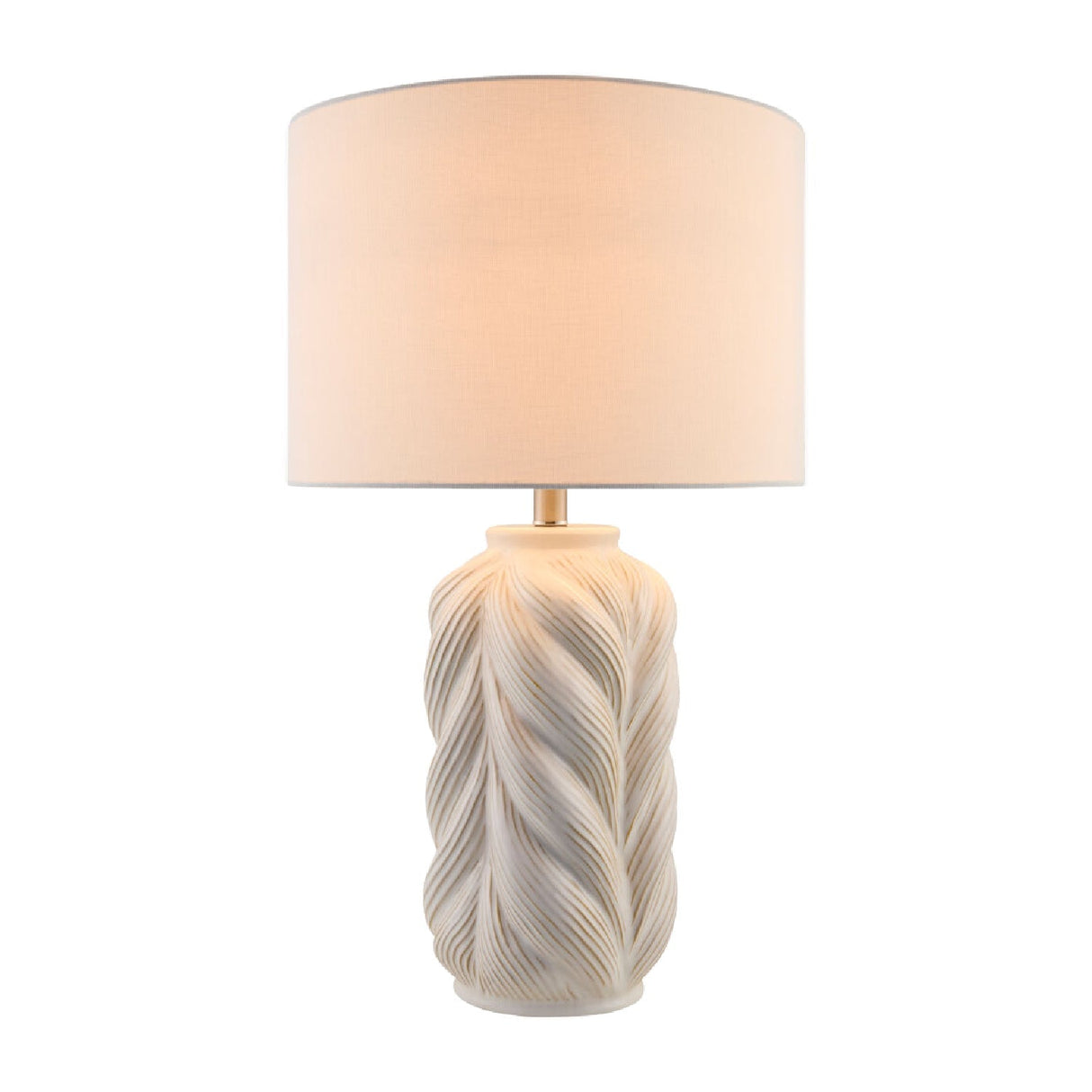 Modern European furniture - White Carved Ceramic Table Lamp - www.oroa.com