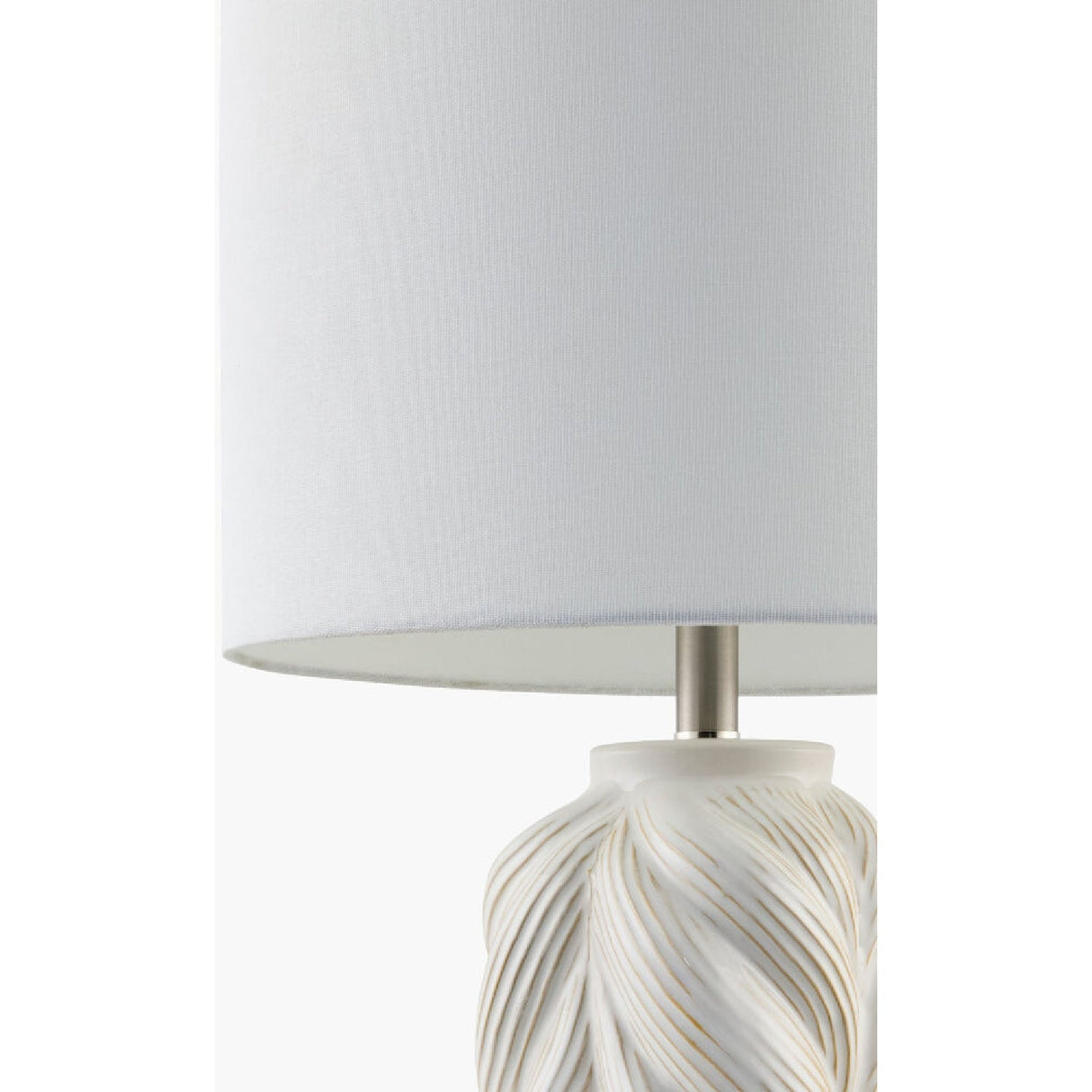 Modern European furniture - White Carved Ceramic Table Lamp - www.oroa.com