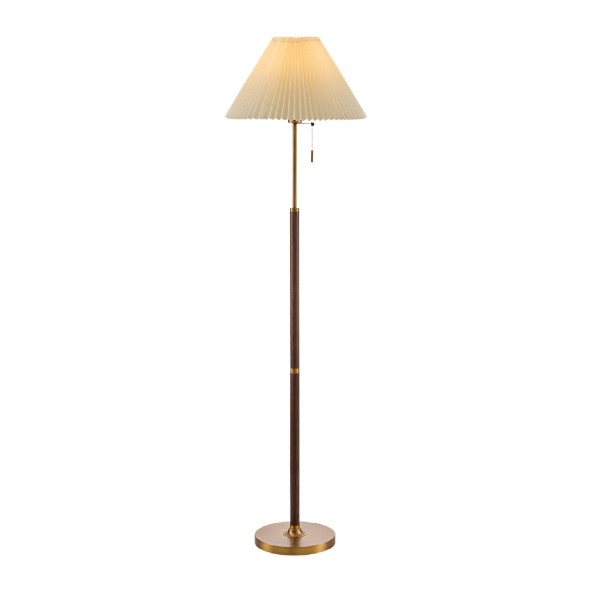 Modern European furniture - Pleated White Linen Floor Lamp - www.oroa.com