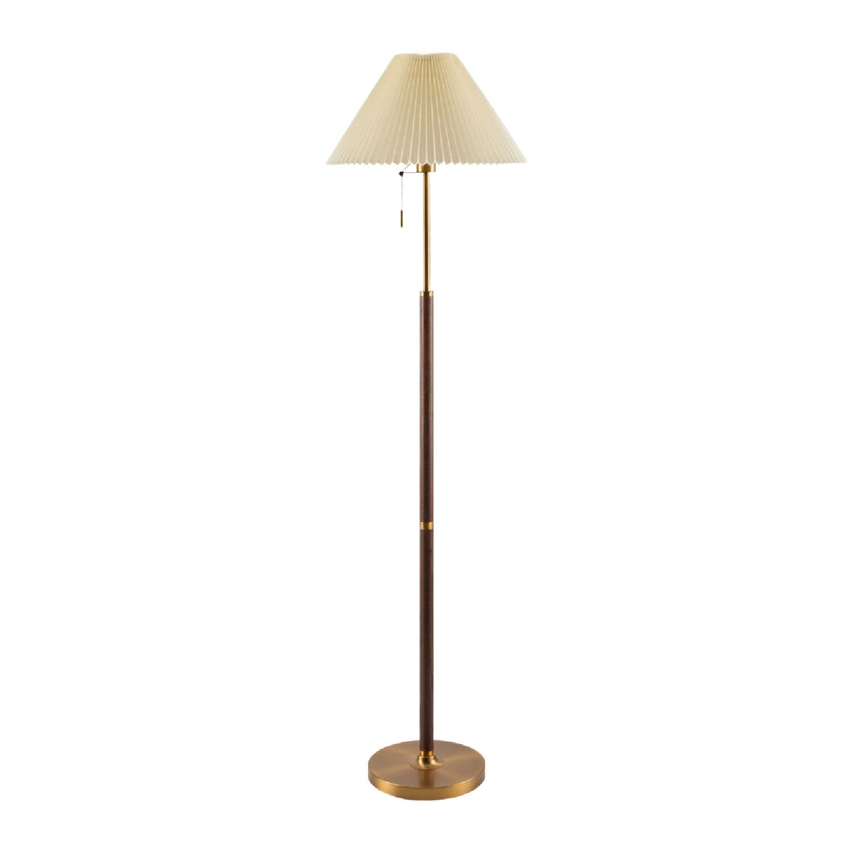Modern European furniture - Pleated White Linen Floor Lamp - www.oroa.com