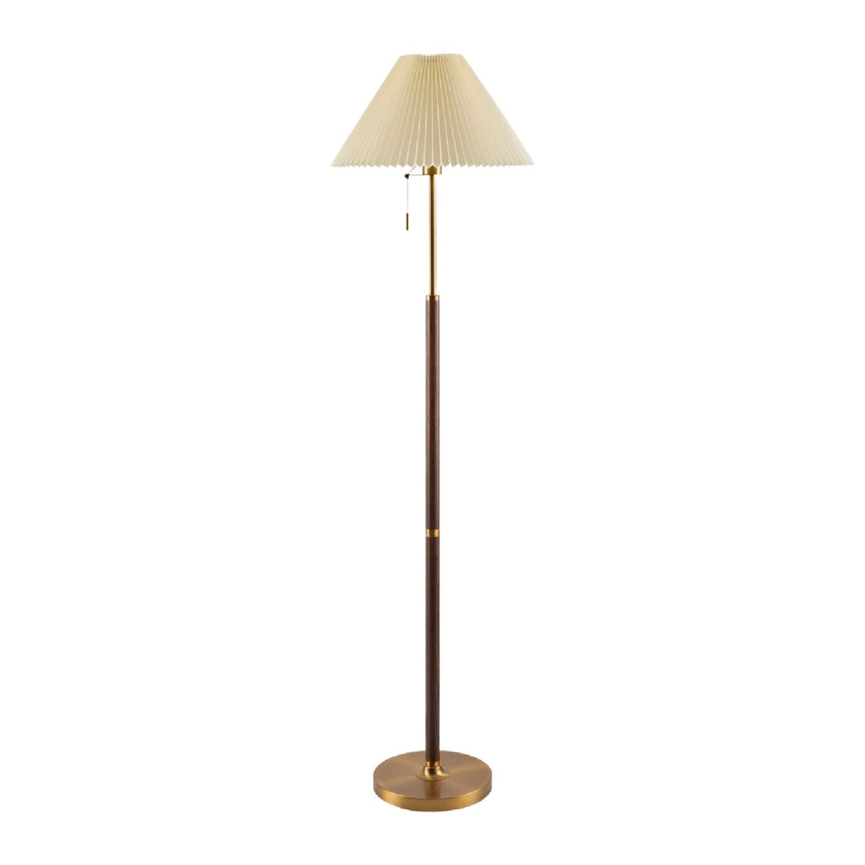 Modern European furniture - Pleated White Linen Floor Lamp - www.oroa.com