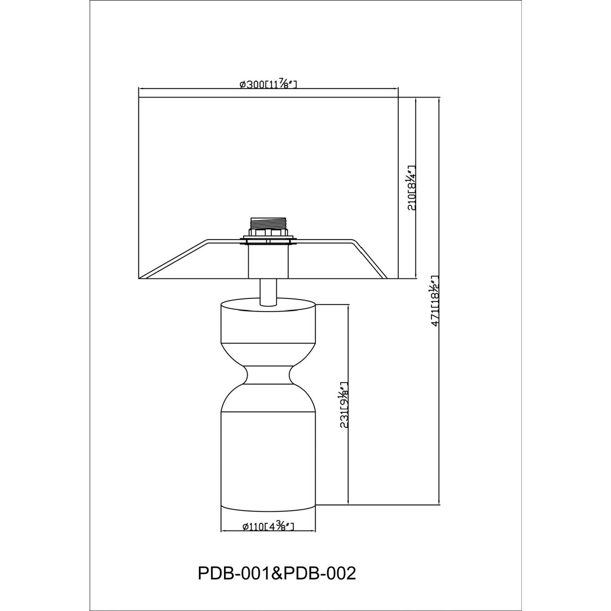 Modern European furniture - Hourglass Accent Table Lamp - www.oroa.com