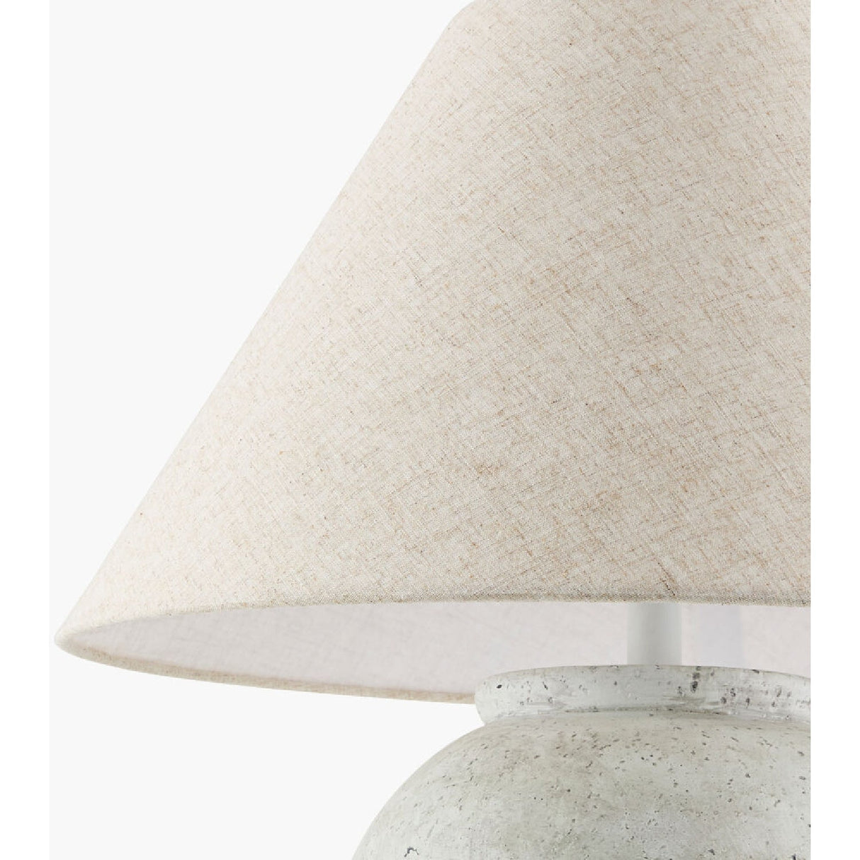 Modern European furniture - Painted White Cement Table Lamp - www.oroa.com
