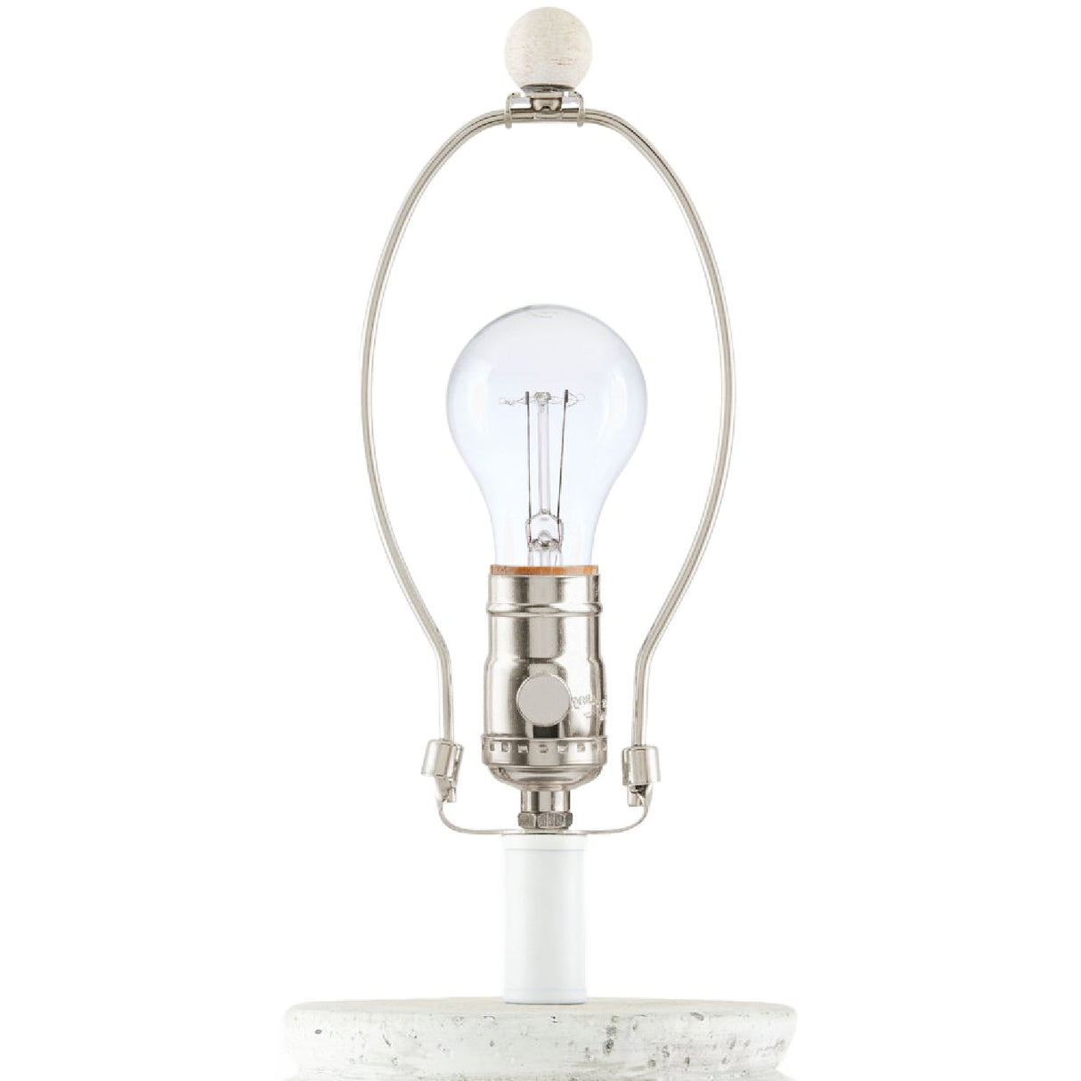 Modern European furniture - Painted White Cement Table Lamp - www.oroa.com