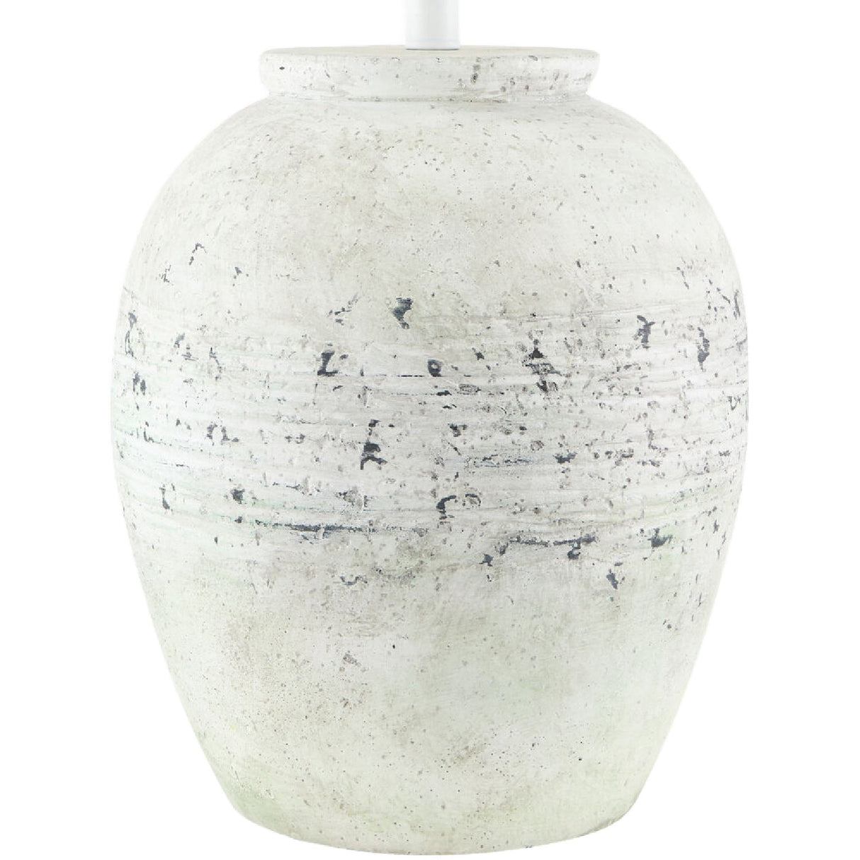 Modern European furniture - Painted White Cement Table Lamp - www.oroa.com