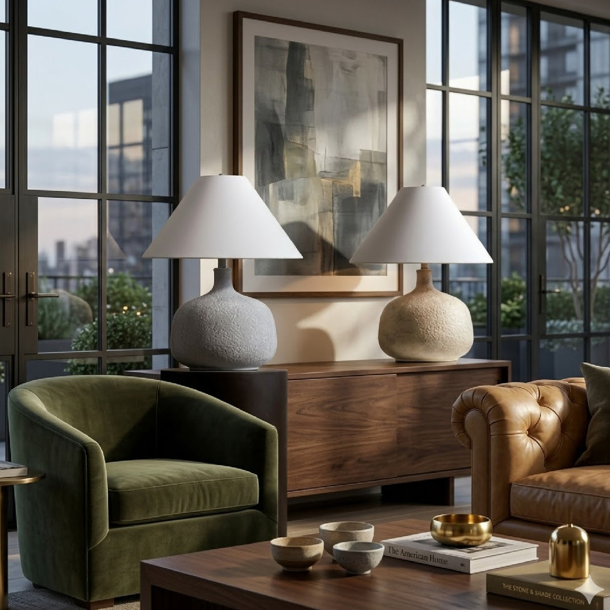 Textured Ceramic Accent Table Lamp | Oroa.com