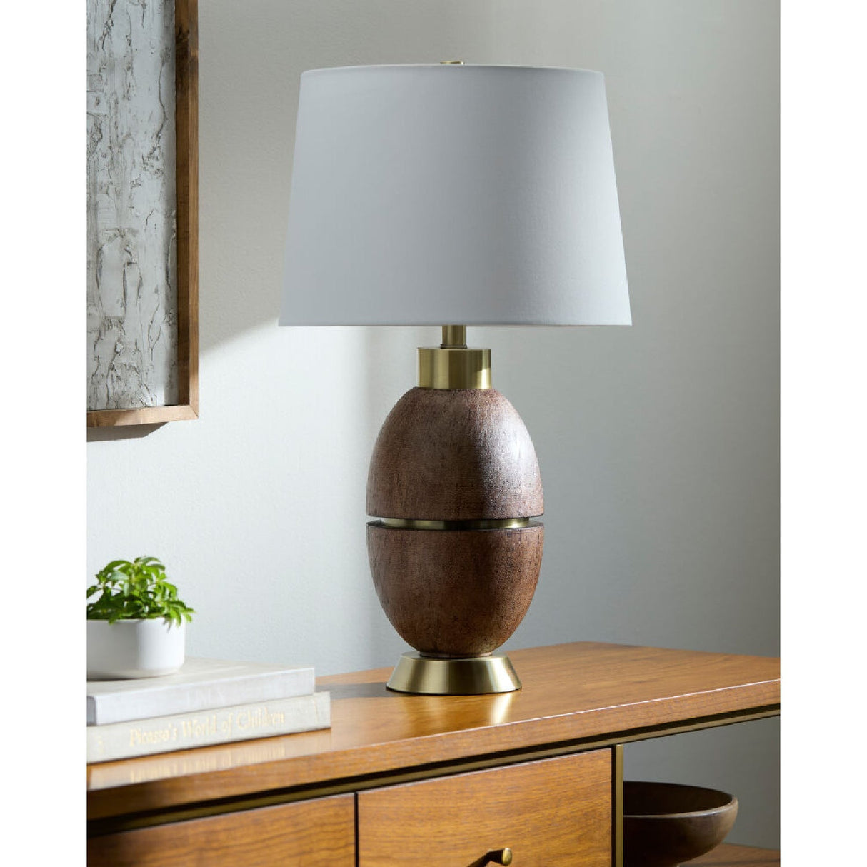 Modern European furniture - Modern Linen Table Lamp - www.oroa.com