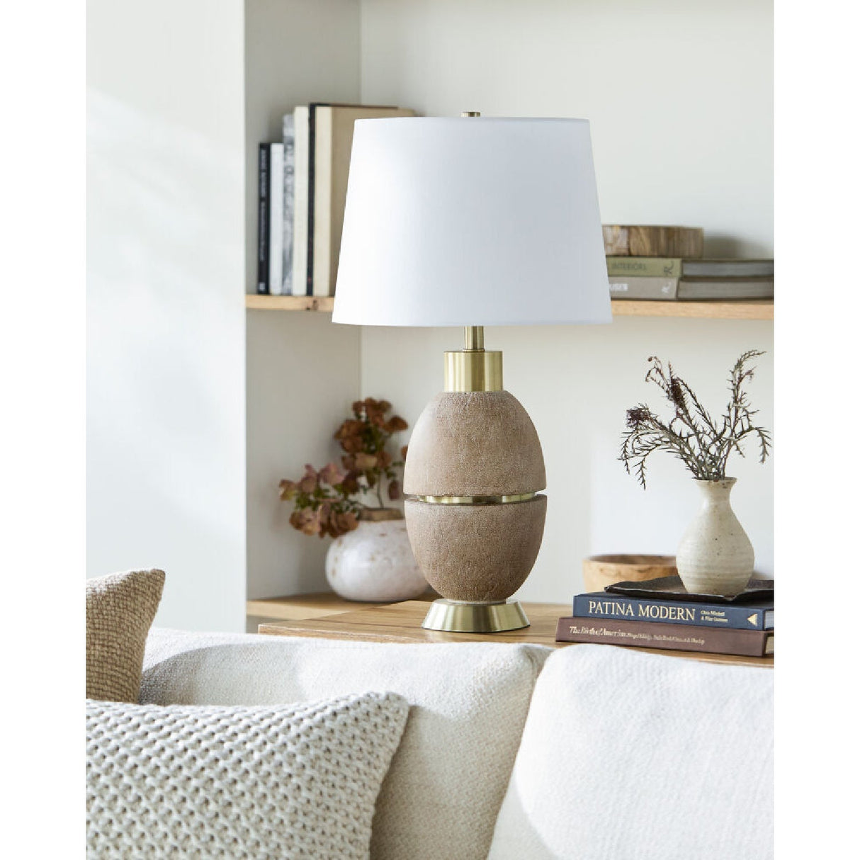 Modern European furniture - Modern Linen Table Lamp - www.oroa.com
