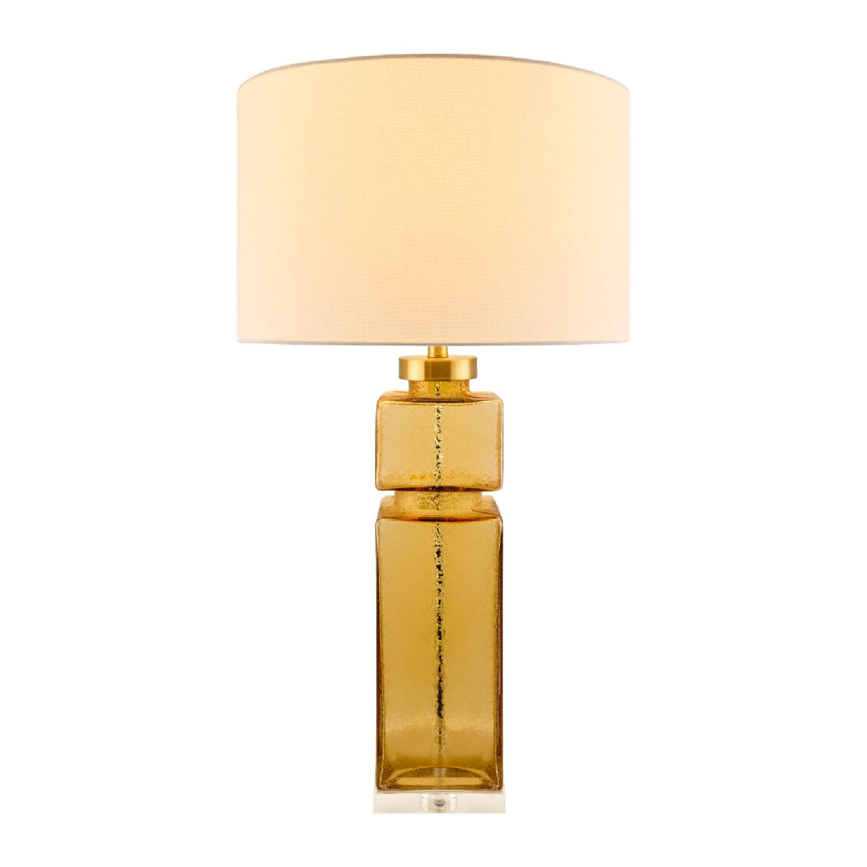Modern European furniture - Yellow Glass Accent Table Lamp - www.oroa.com