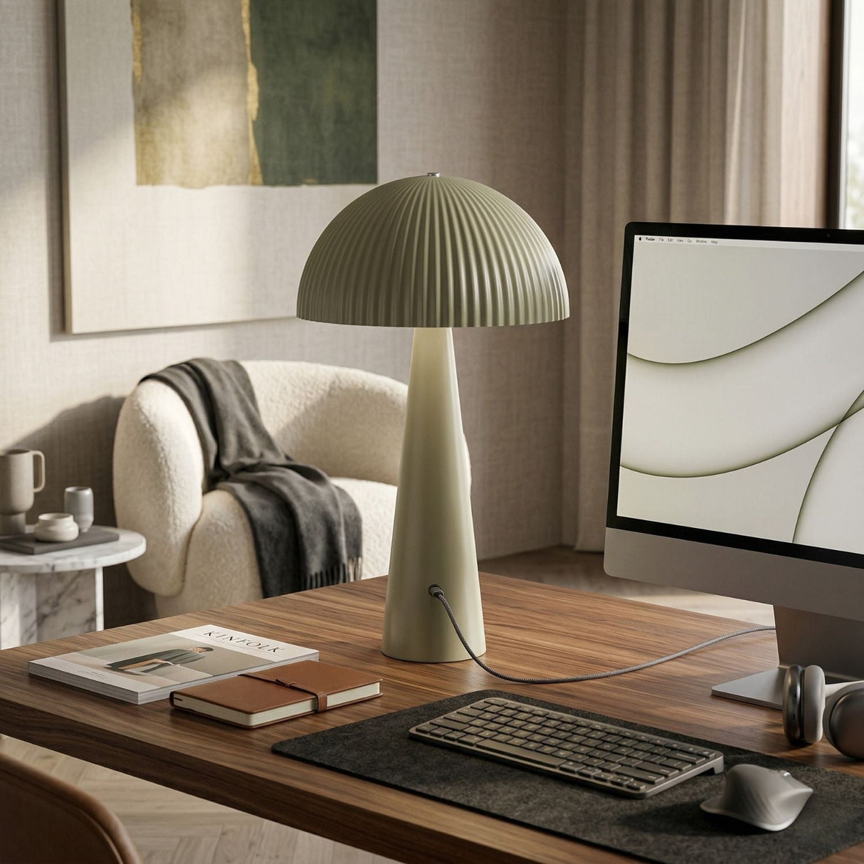 Modern European furniture - Dome Metal Accent Table Lamp - www.oroa.com