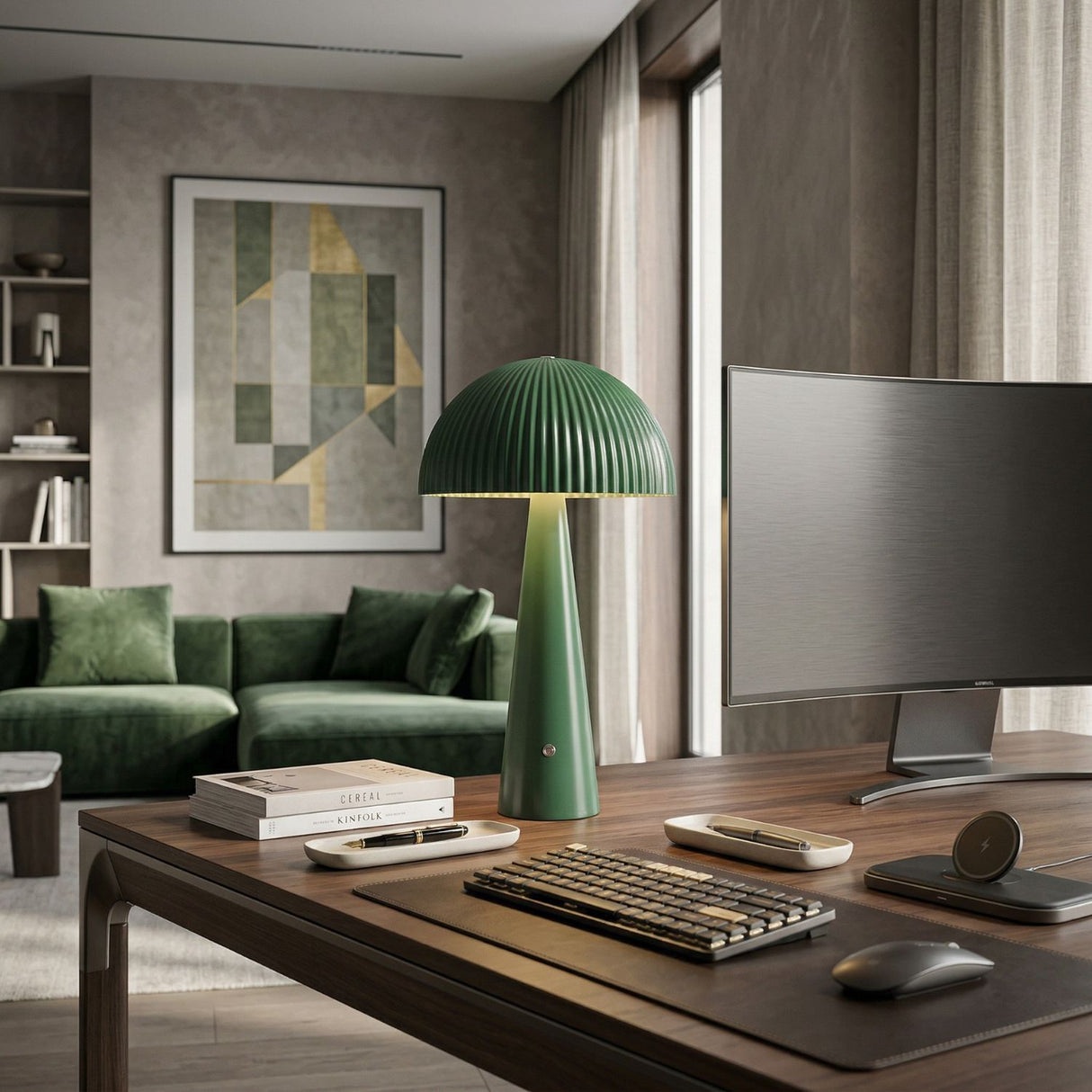 Modern European furniture - Dome Metal Accent Table Lamp - www.oroa.com