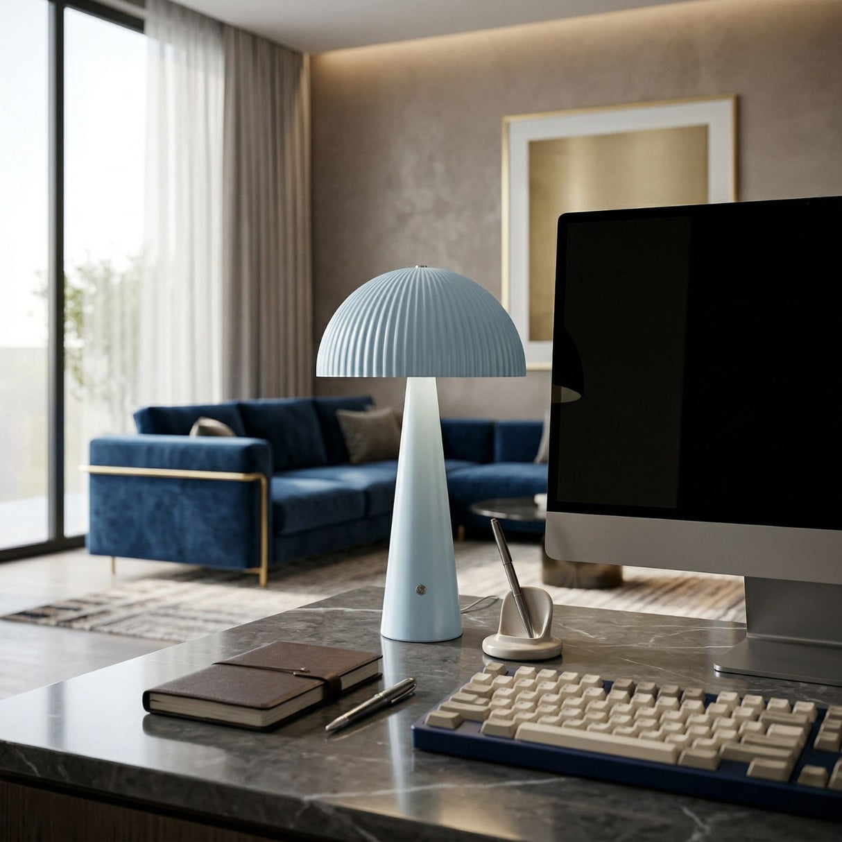Modern European furniture - Dome Metal Accent Table Lamp - www.oroa.com