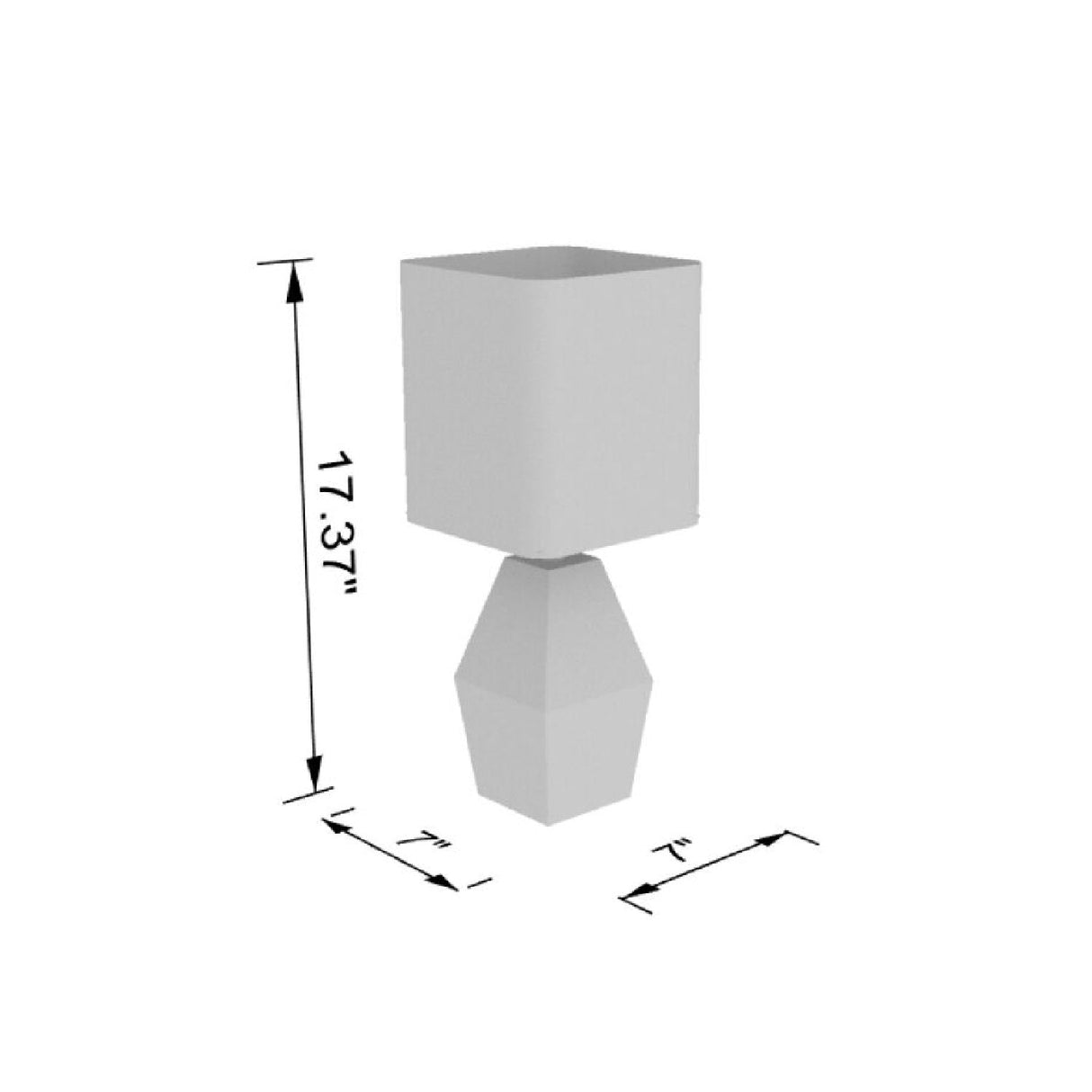 Modern European furniture - Blue Faceted Accent Table Lamp - www.oroa.com