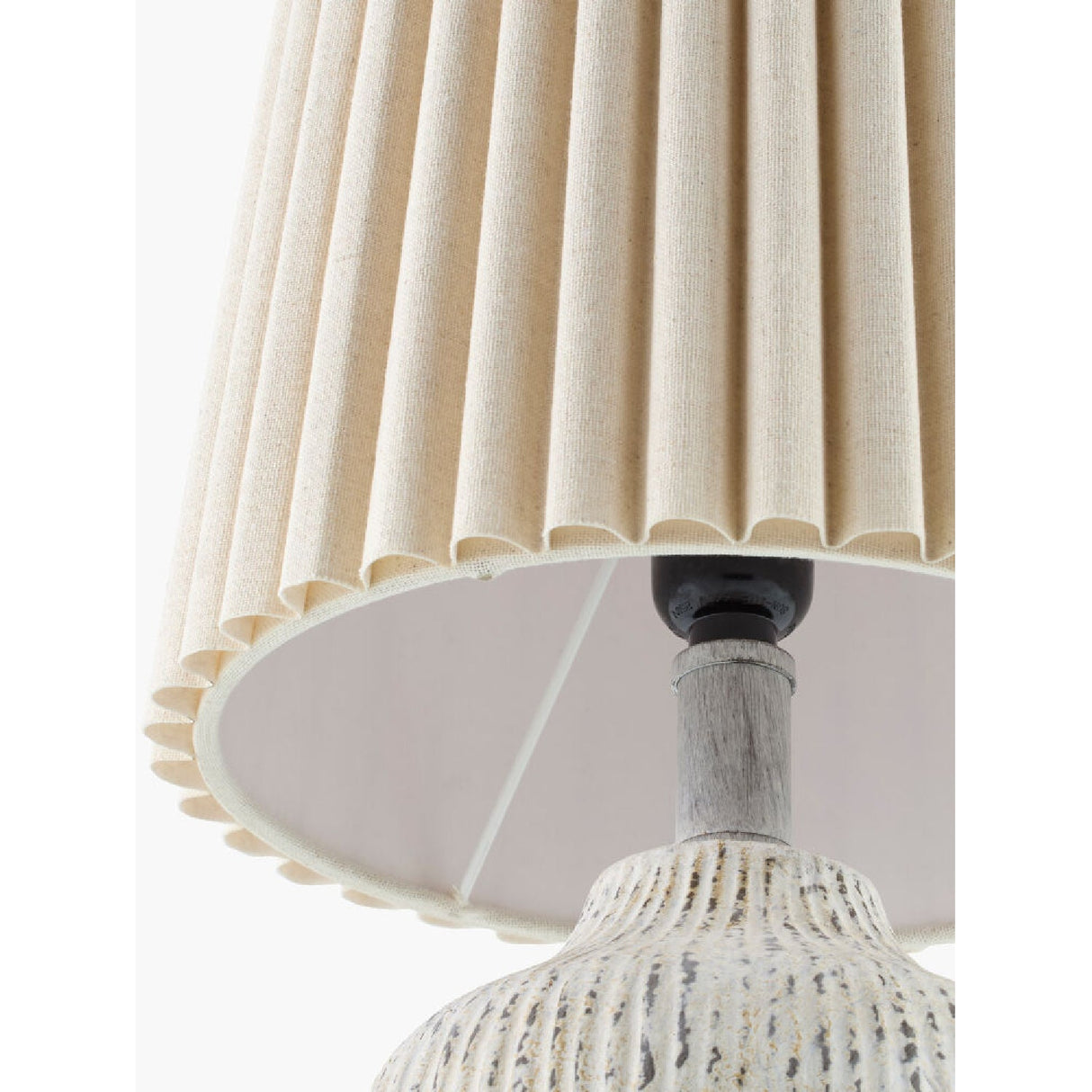 Modern European furniture - Pleated Linen Shade Table Lamps (2) - www.oroa.com