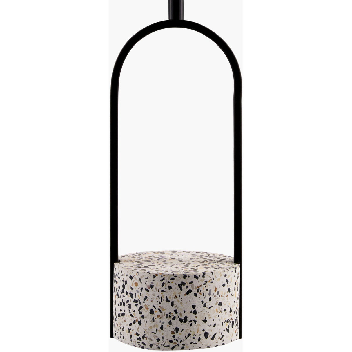 Modern European furniture - Black Framed Cement Table Lamp - www.oroa.com