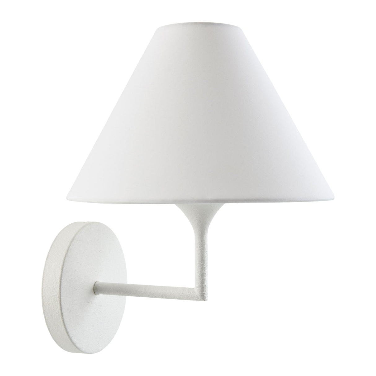 Modern European furniture - Lacquered White Iron Wall Lamp - www.oroa.com