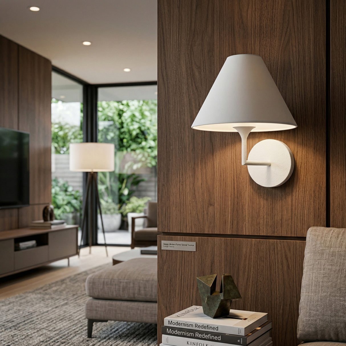 Modern European furniture - Lacquered White Iron Wall Lamp - www.oroa.com | Oroa.com