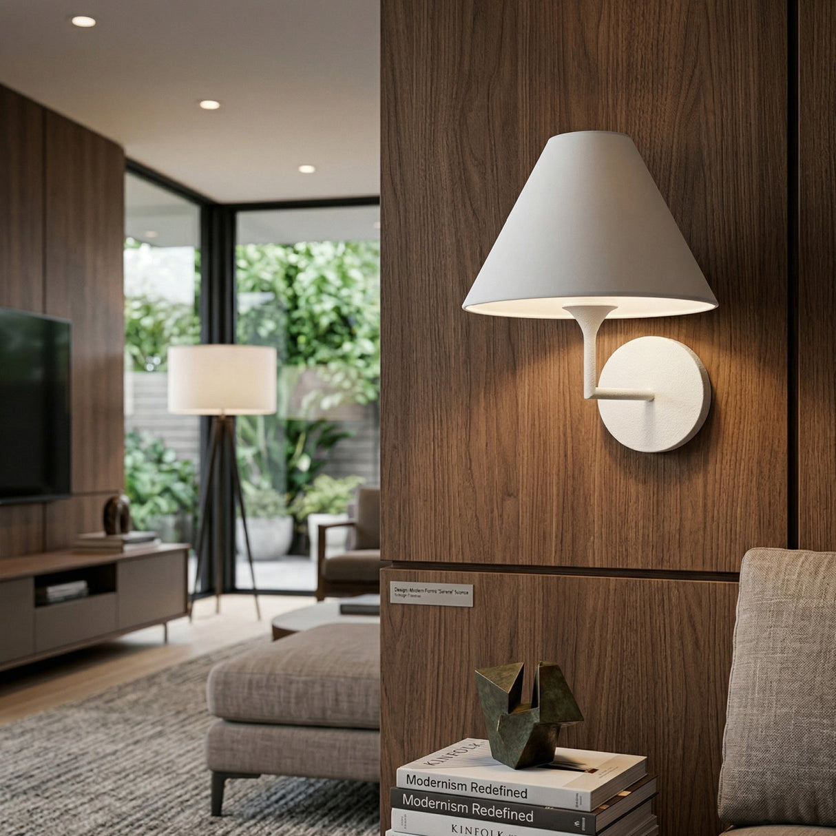 Modern European furniture - Lacquered White Iron Wall Lamp - www.oroa.com