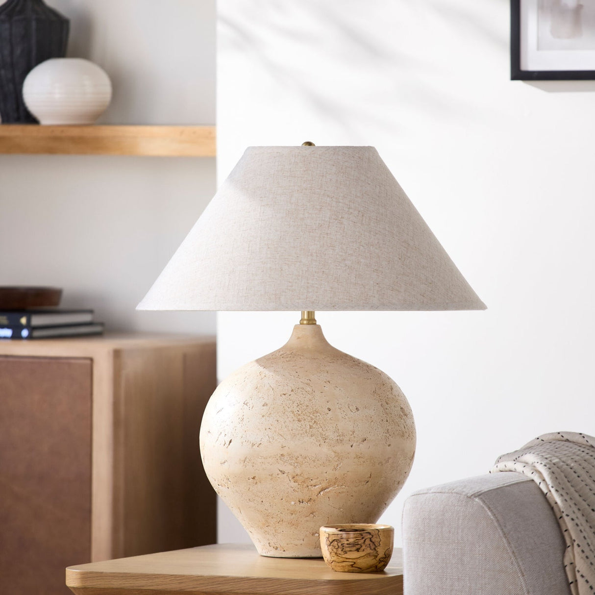 Modern European furniture - Modern Cement Table Lamp - www.oroa.com