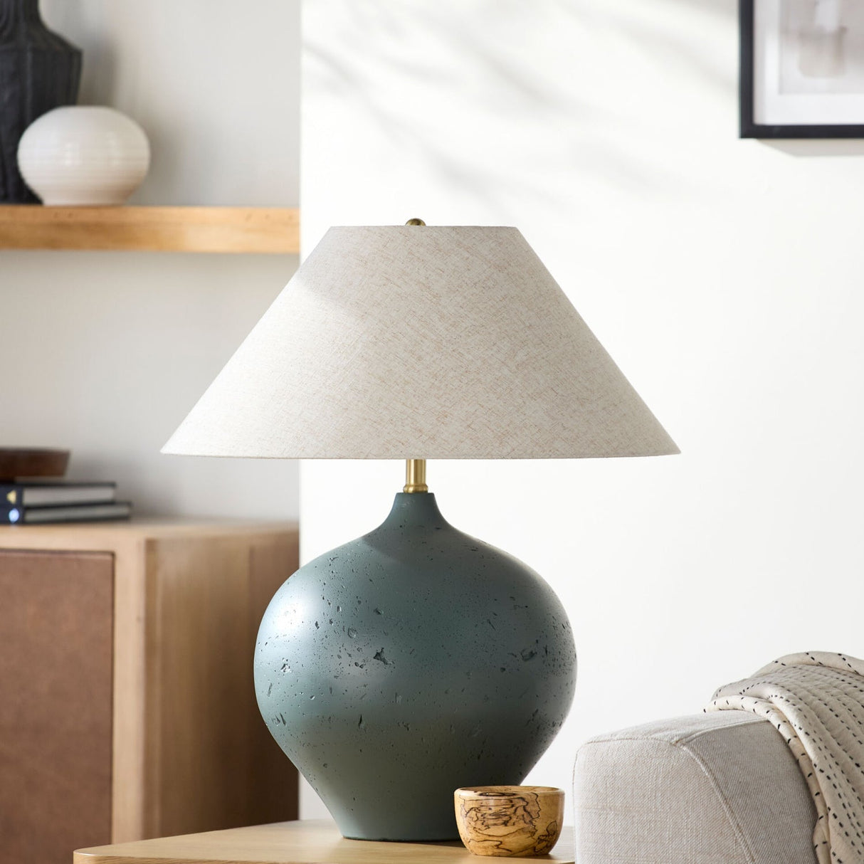 Modern European furniture - Modern Cement Table Lamp - www.oroa.com