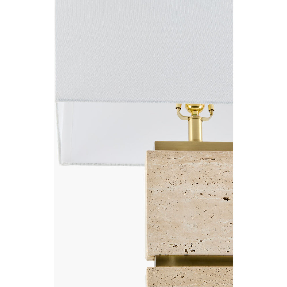 Burnished Yellow Travertine Floor Lamp | Oroa.com