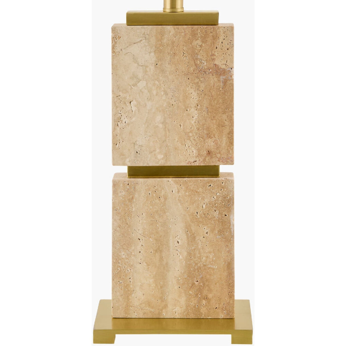 Modern European furniture - Natural Travertine Accent Table Lamp - www.oroa.com