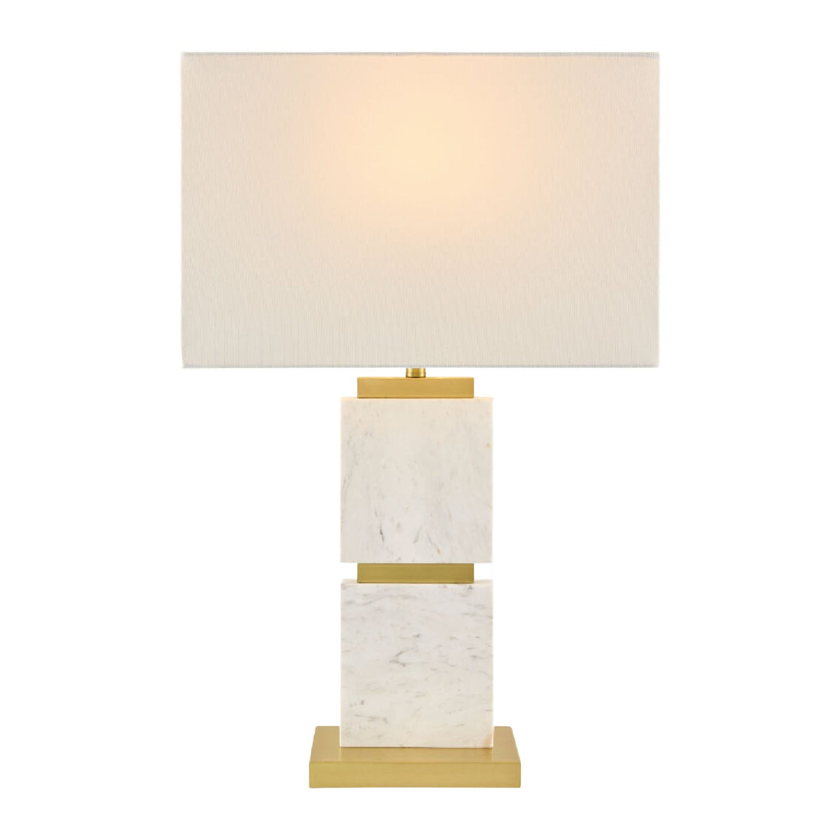 Modern European furniture - Natural White Marble Table Lamp - www.oroa.com