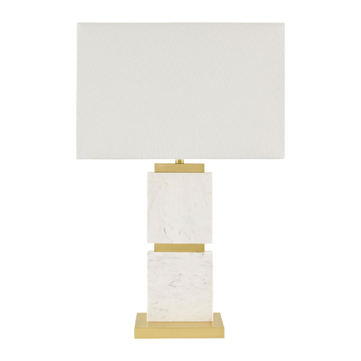 Modern European furniture - Natural White Marble Table Lamp - www.oroa.com