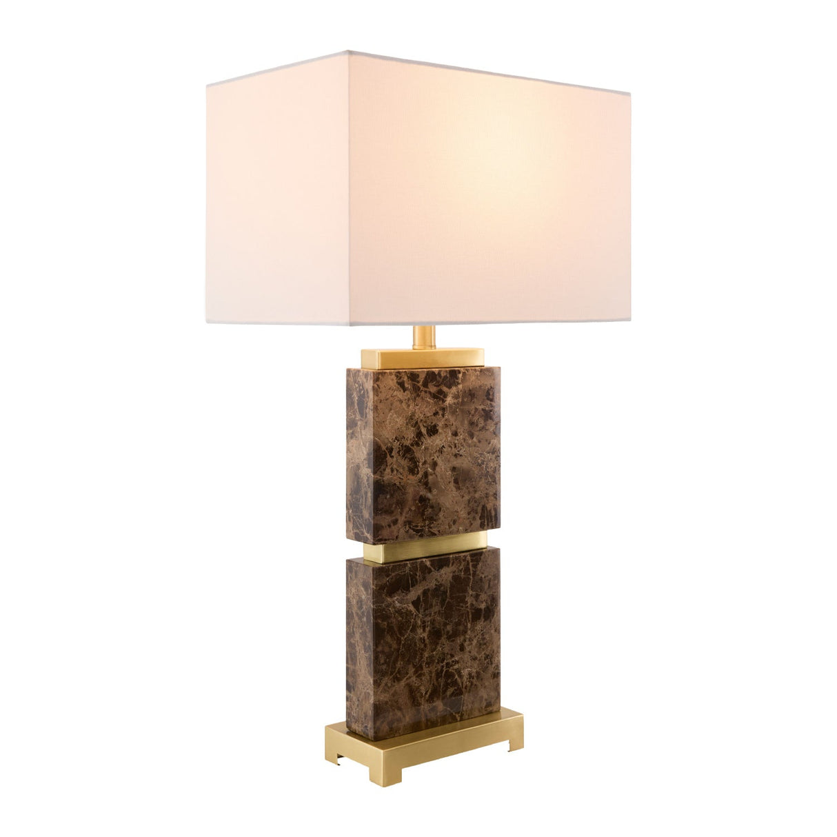 Modern European furniture - Travertine Accent Table Lamp - www.oroa.com