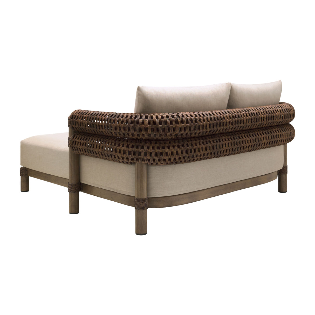 Modern European furniture - Cushioned Wicker Outdoor Daybed - www.oroa.com