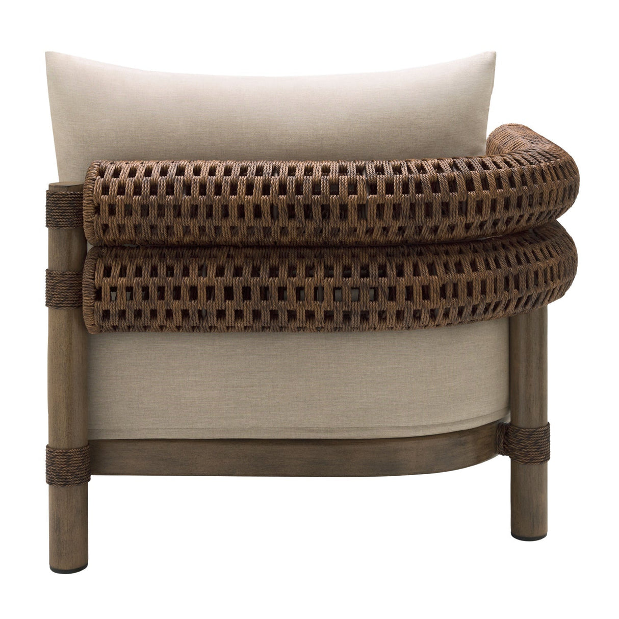 Modern European furniture - Cushioned Wicker Outdoor Left-Armed Chaise - www.oroa.com