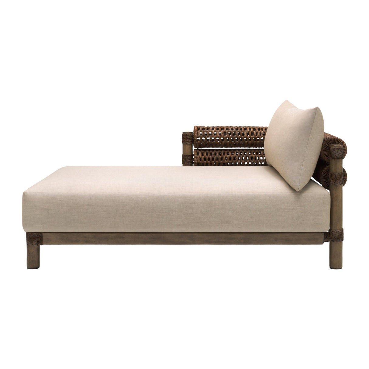 Cushioned Wicker Outdoor Left-Armed Chaise – Porta – alternate view 5