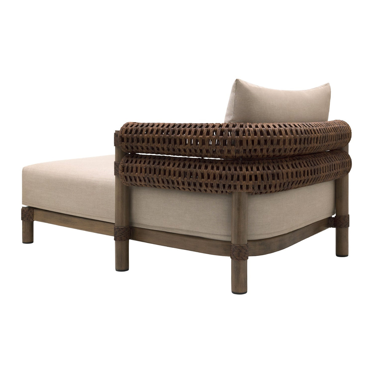 Cushioned Wicker Outdoor Left-Armed Chaise – Porta – alternate view 6