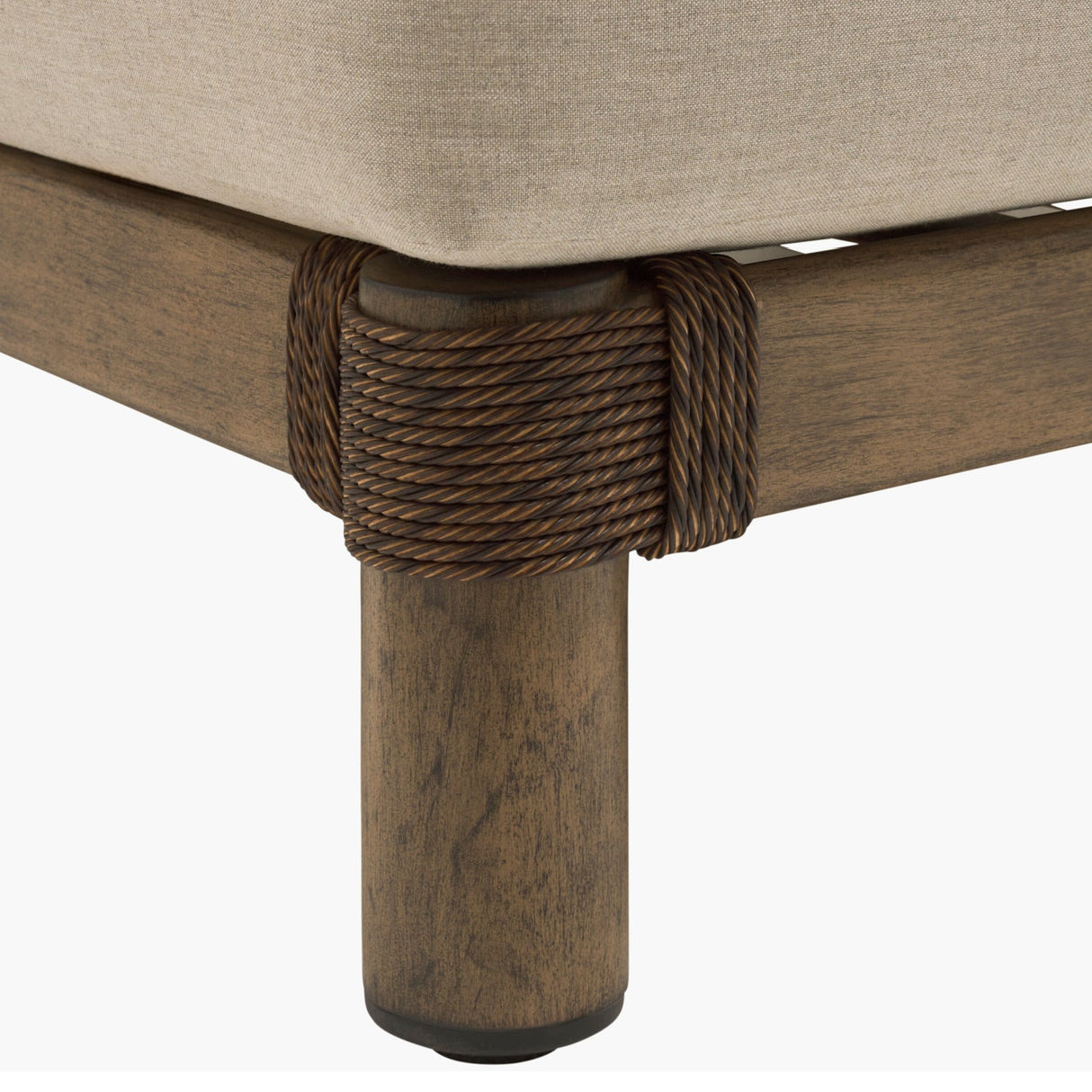 Modern European furniture - Cushioned Wicker Outdoor Right-Armed Sofa - www.oroa.com