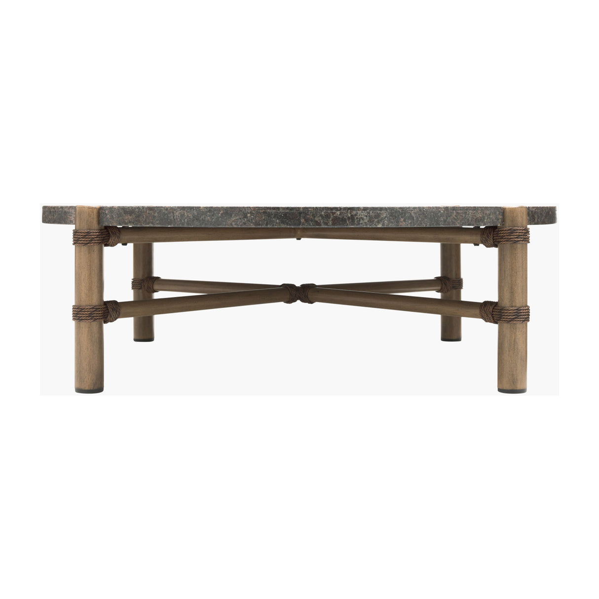 Modern European furniture - Brown Stone Round Outdoor Coffee Table - www.oroa.com