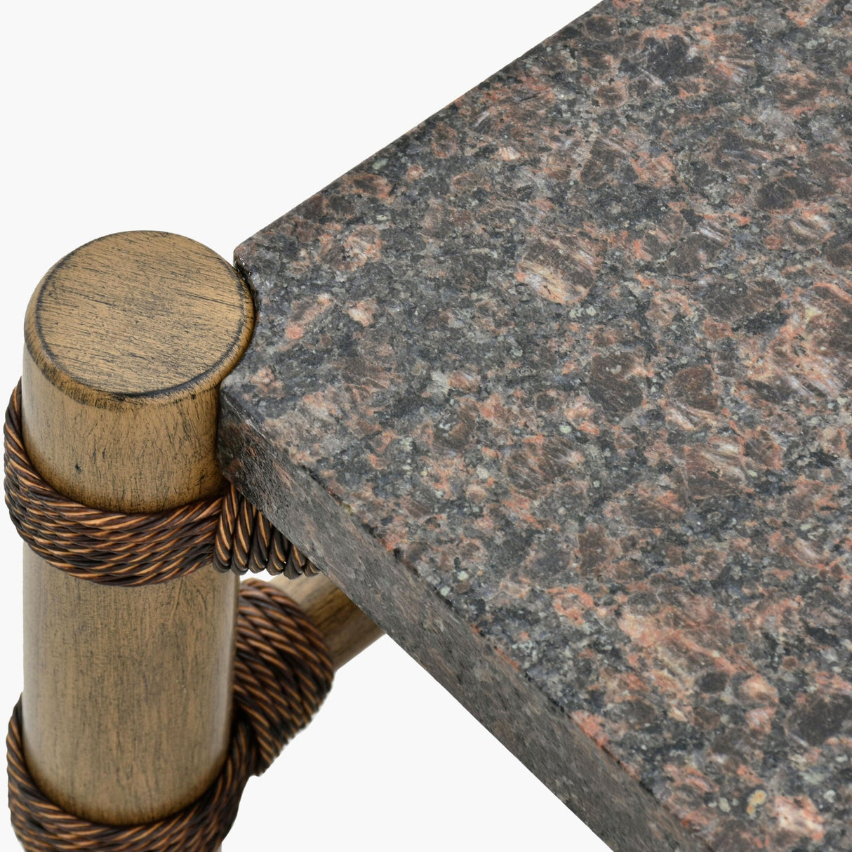 Modern European furniture - Brown Stone Rectangular Outdoor Coffee Table - www.oroa.com