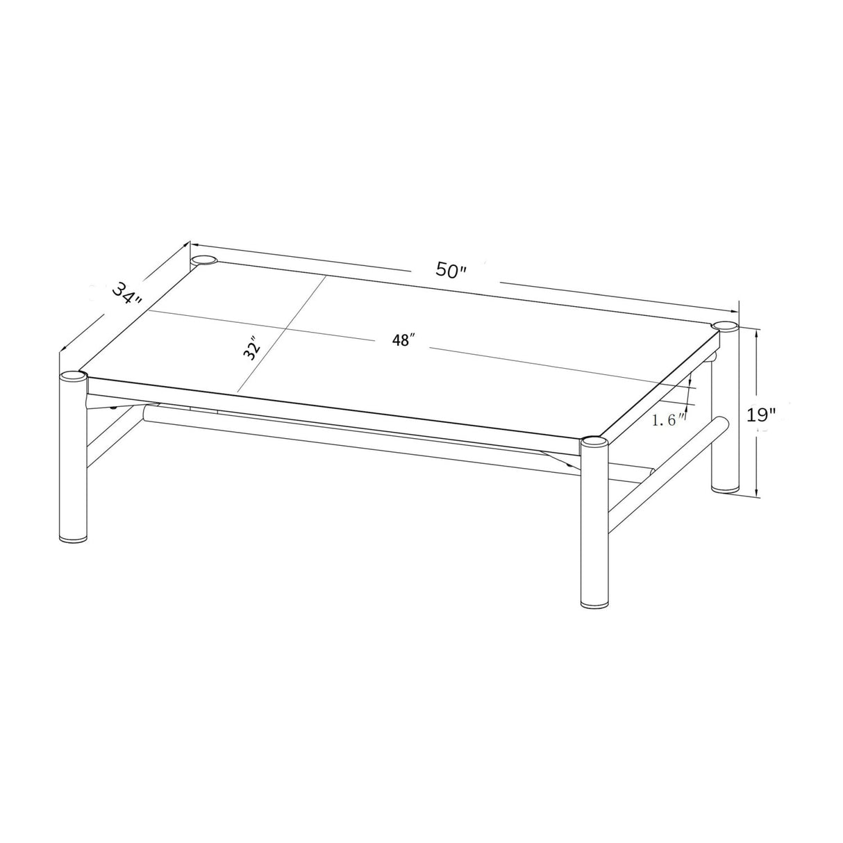 Modern European furniture - Brown Stone Rectangular Outdoor Coffee Table - www.oroa.com