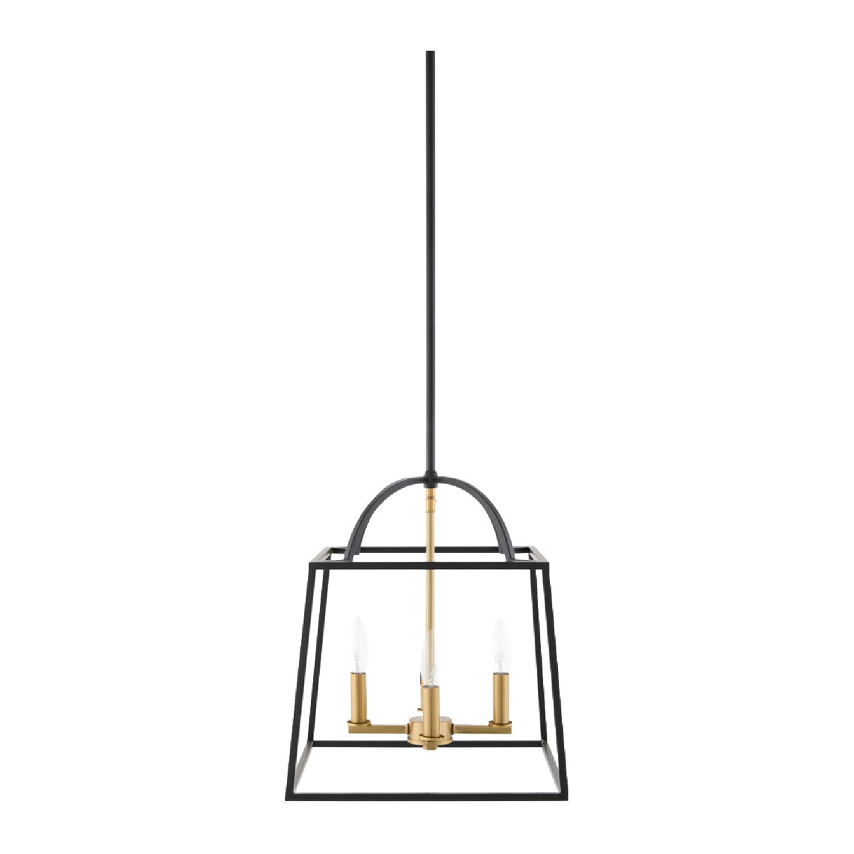 Modern European furniture - Black Iron Framed 4-Light Chandelier - www.oroa.com