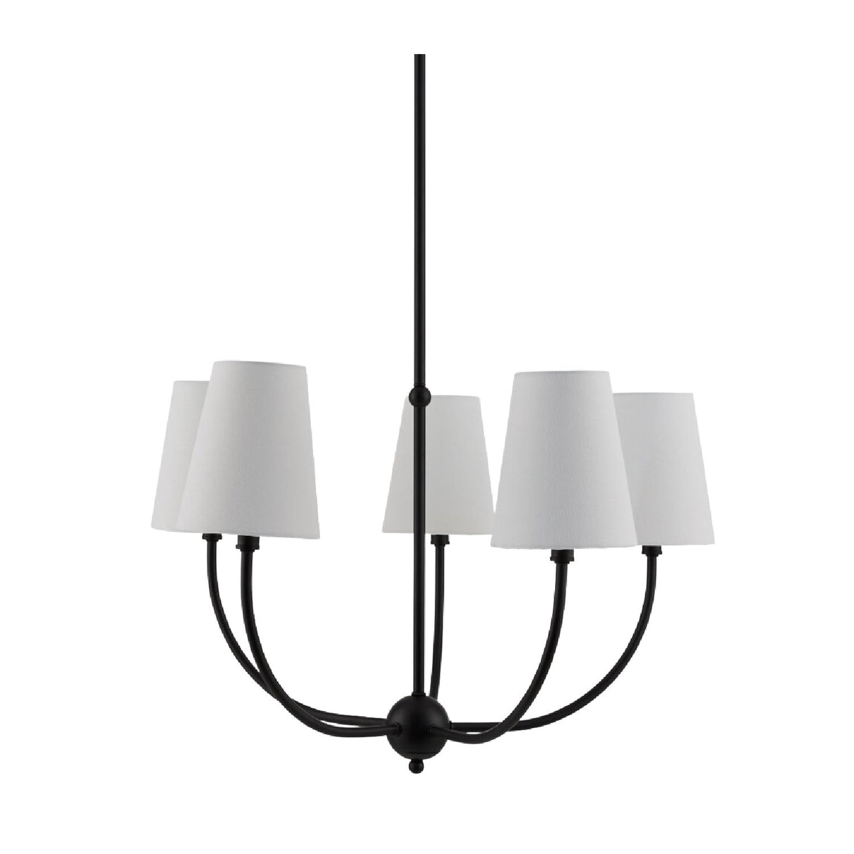 Modern European furniture - White Cotton Shade Chandelier - www.oroa.com