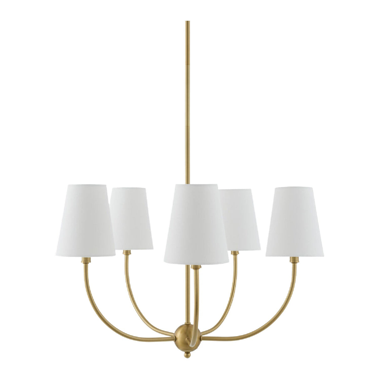 Modern European furniture - White Cotton Shade Chandelier - www.oroa.com