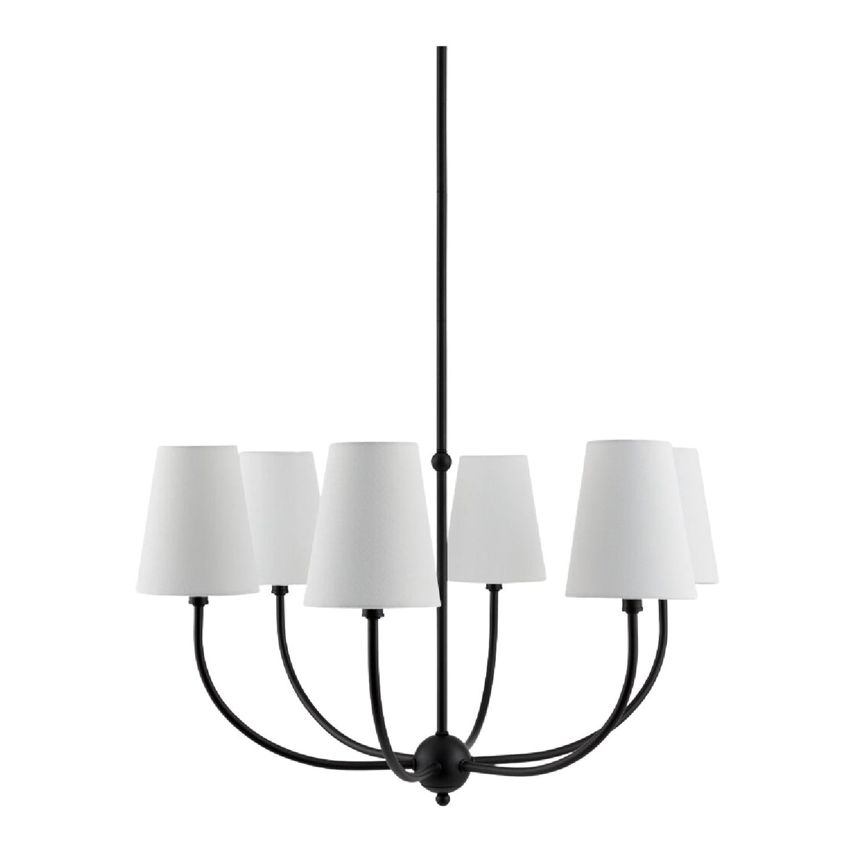 Modern European furniture - White Cotton Shade Chandelier - www.oroa.com