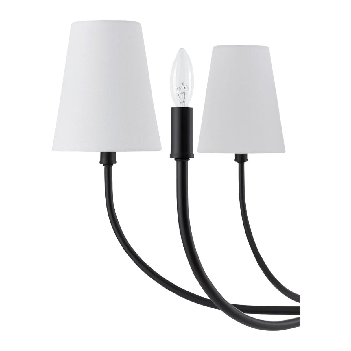Modern European furniture - White Cotton Shade Chandelier - www.oroa.com