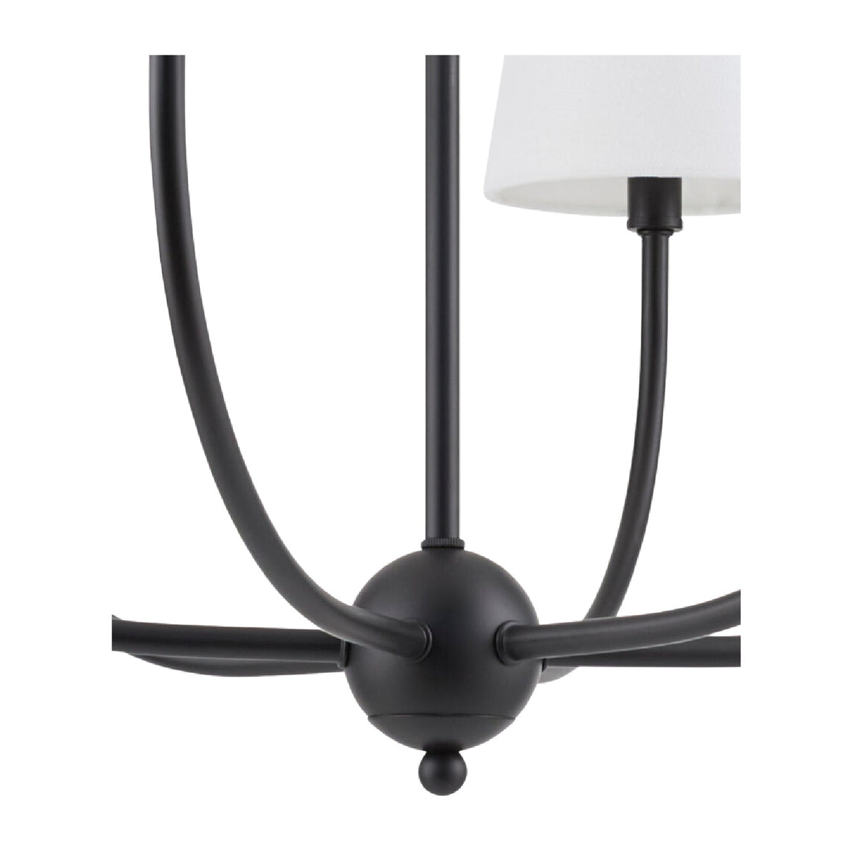 Modern European furniture - White Cotton Shade Chandelier - www.oroa.com