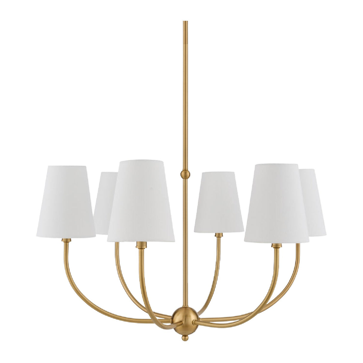 Modern European furniture - White Cotton Shade Chandelier - www.oroa.com
