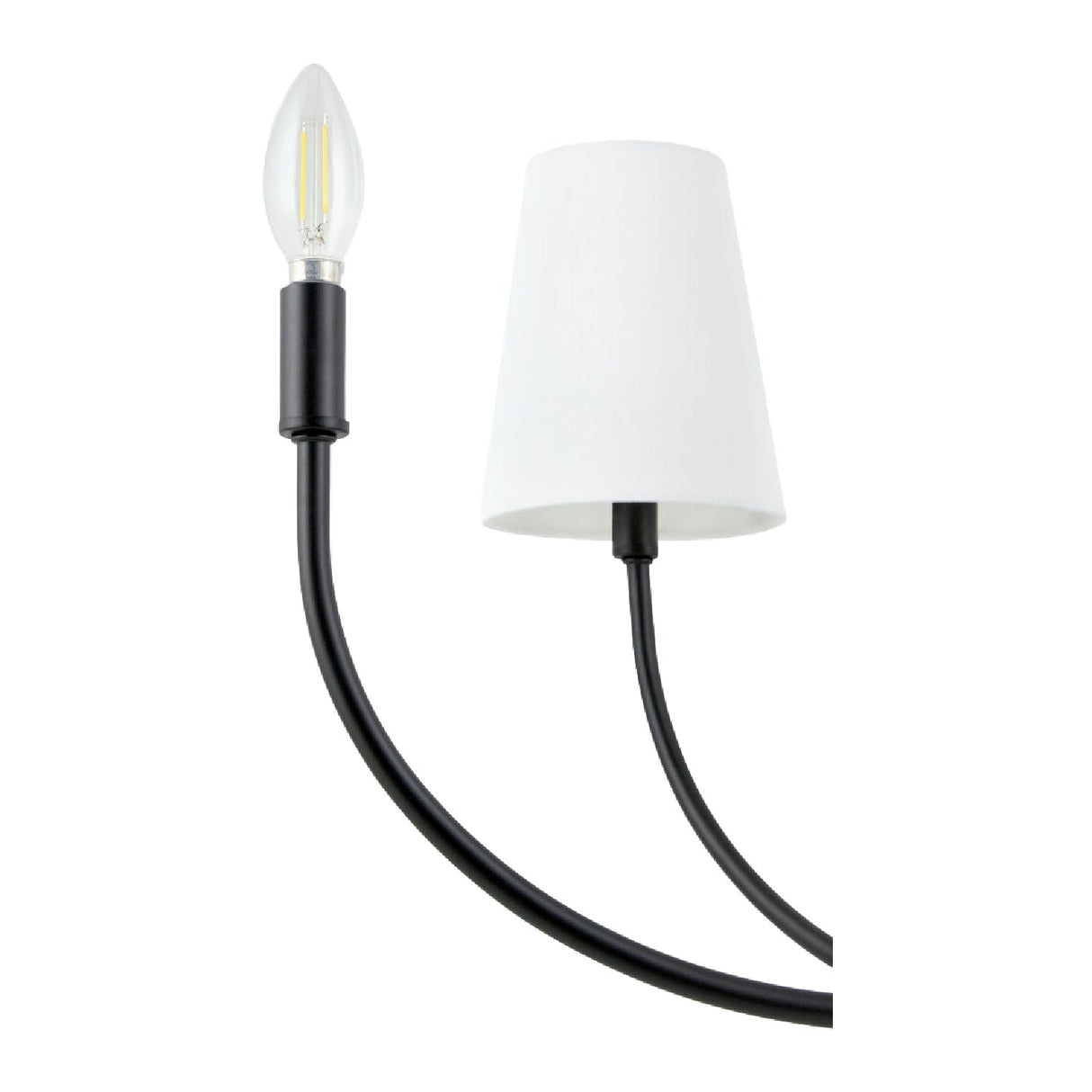 Modern European furniture - White Cotton Shade Chandelier - www.oroa.com