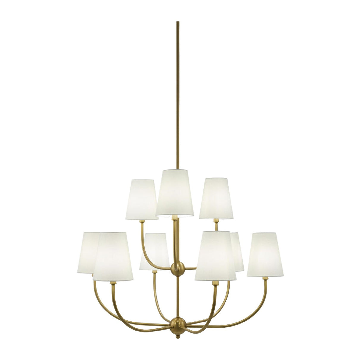 Modern European furniture - White Cotton Shade Chandelier - www.oroa.com