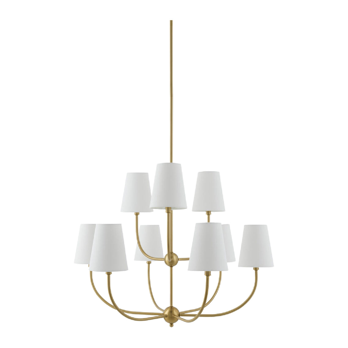 Modern European furniture - White Cotton Shade Chandelier - www.oroa.com
