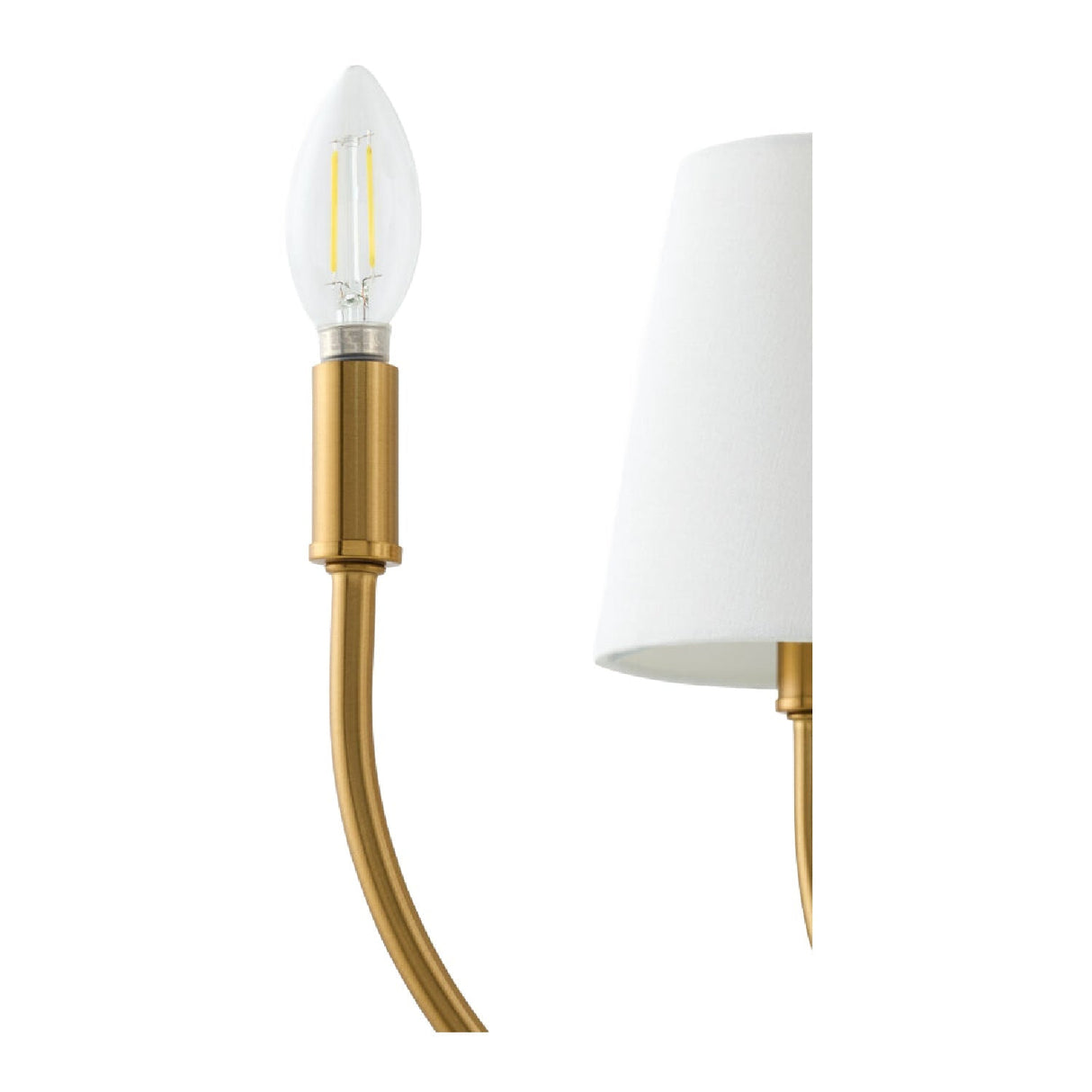 Modern European furniture - White Cotton Shade Chandelier - www.oroa.com